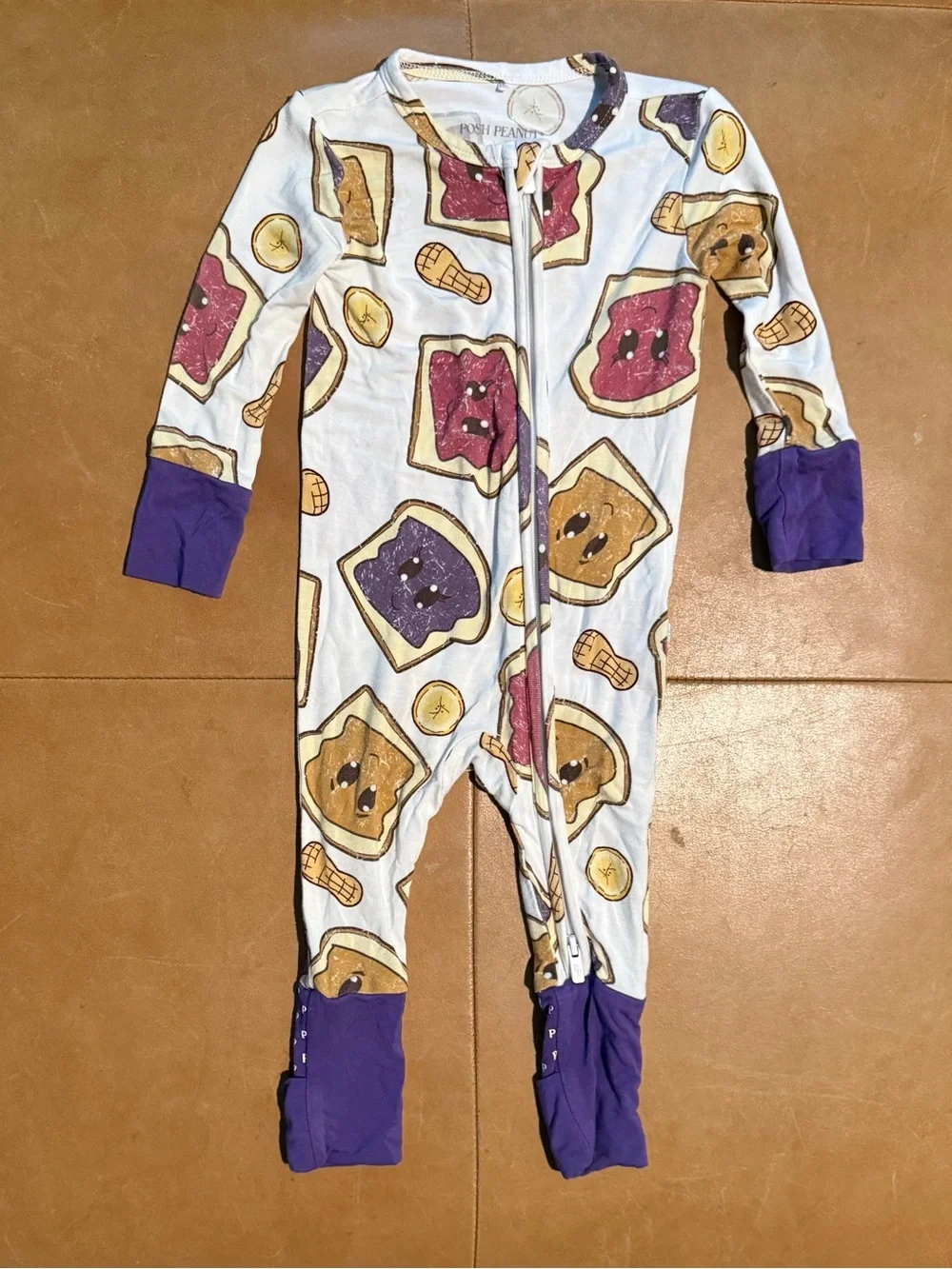 Posh Peanut Viscose Bamboo Footie 3-6M